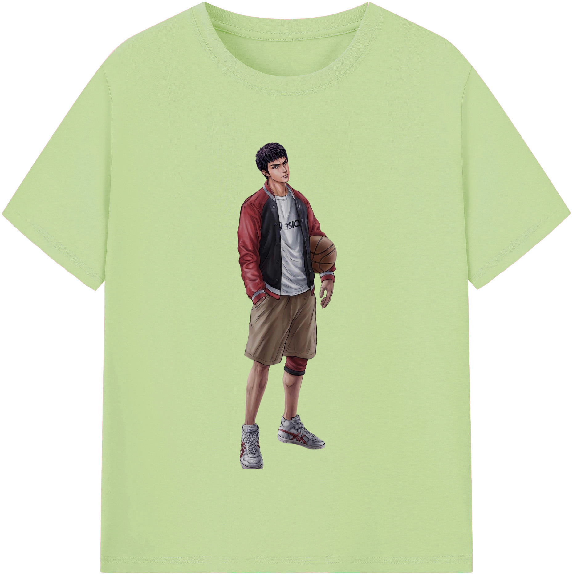 SLAM DUNK／スラムダンク 綿100％半袖Tシャツ（フロントプリント）